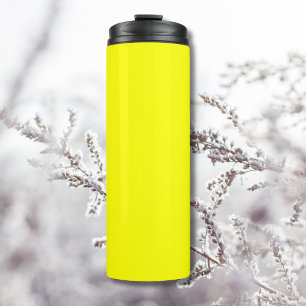 Neon Yellow Solid Color Classic Thermosbecher