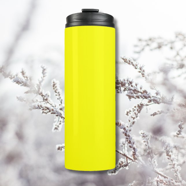 Neon Yellow Solid Color | Classic Thermosbecher (Von Creator hochgeladen)