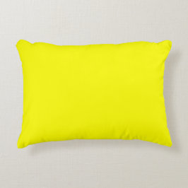 Neon Yellow Solid Color Dekokissen