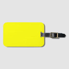 Neon Yellow Solid Color Gepäckanhänger