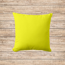 Neon Yellow Solid Color Kissen
