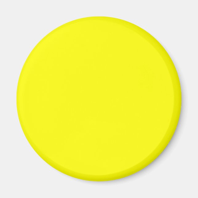 Neon Yellow Solid Color Magnet (Vorne)