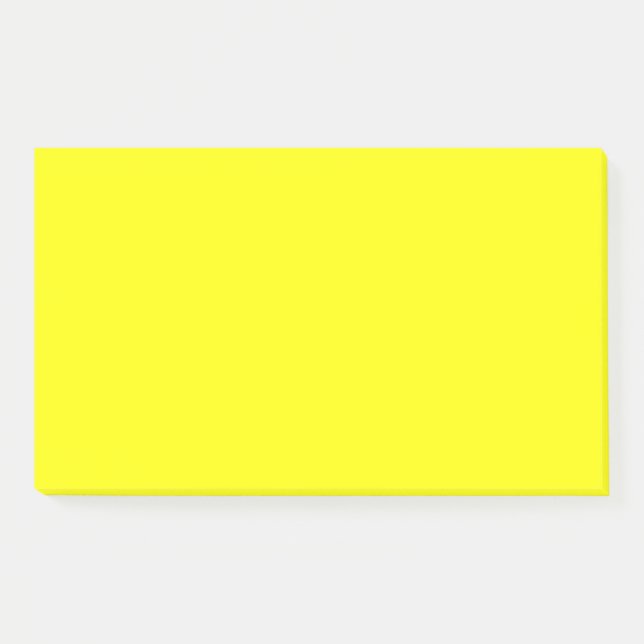 Neon Yellow Solid Color Post-it Klebezettel (Vorderseite)