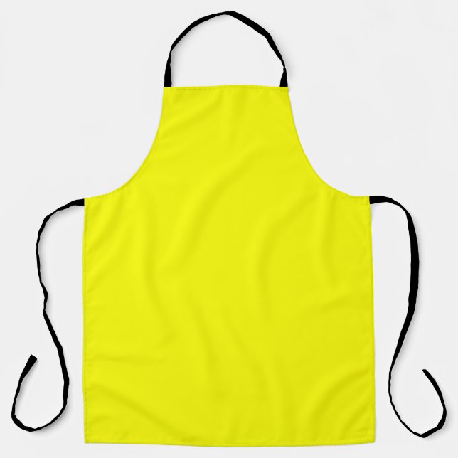 Neon Yellow Solid Color Schürze (Vorderseite)