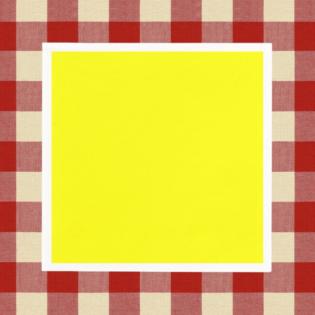 Neon Yellow Solid Color Serviette (Von Creator hochgeladen)