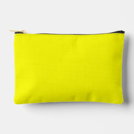 Neon Yellow Solid Color Zubehörtasche