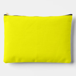Neon Yellow Solid Color Zubehörtasche