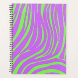Neon-Zebra-Muster-Terminplaner-Organizer Planer