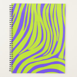 Neon-Zebra-Muster-Terminplaner-Organizer Planer
