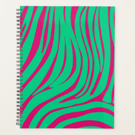 Neon-Zebra-Muster-Terminplaner-Organizer Planer