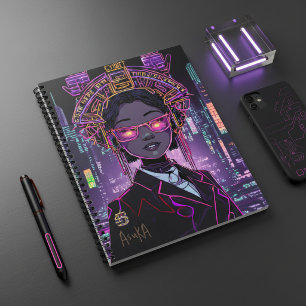 Neon-Zukunft Personalisierte ID1028 Notizbuch