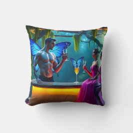 Neonächte Butterfly Cocktail Bar Kissen