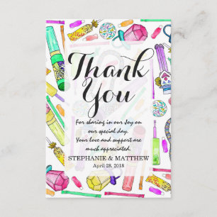 Neonachtziger jahre Neunzigerjahre Retro lustiges Dankeskarte