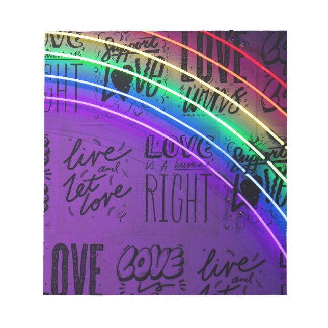neonale Liebe Notizblock (Vorderseite)