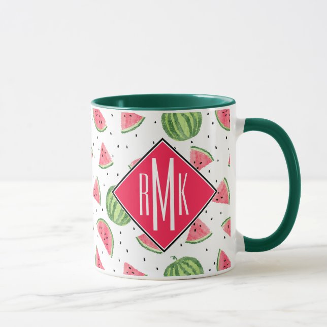 NeonAquarell-Wassermelone-Muster Tasse (Rechts)