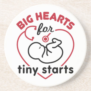 Neonatal NICU Nurse Big Hearts für Tiny Starts Getränkeuntersetzer