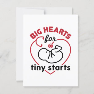 Neonatal NICU Nurse Big Hearts für Tiny Starts Postkarte