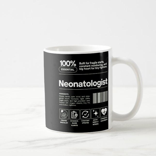 Neonatologist &amp; D Neonatology Gift Nicu Doctor Kaffeetasse (Rechts)