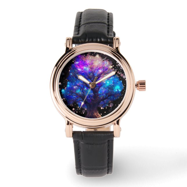 Neonbaum Armbanduhr (Vorderseite)