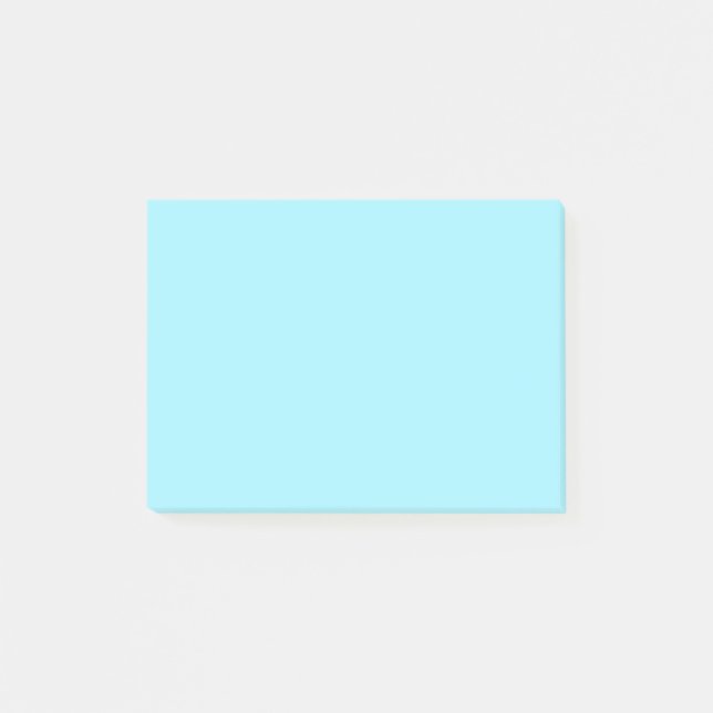 Neonblau Post-it Klebezettel (Vorderseite)