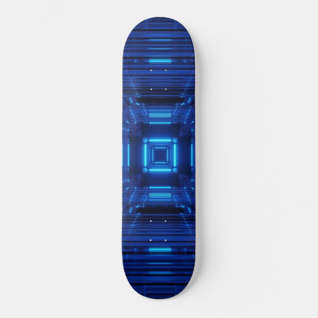 Neonblau Skateboard (Vorderseite)