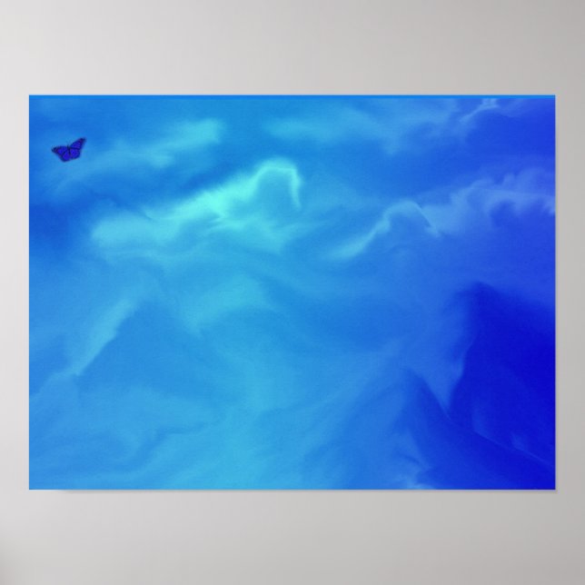 Neonblaue Träume Poster (Vorne)