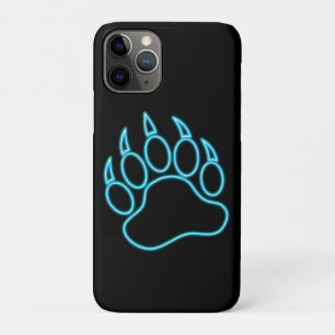 Neonblauer Bärenpfote Case-Mate iPhone Hülle