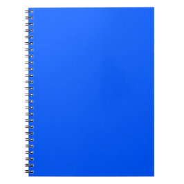 Neonblaues Vollfarbe-Minimalist Notizblock