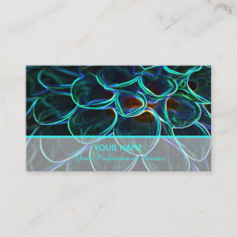 Neonblühende Romantik für Gärtner und Floristen Visitenkarte