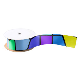 Neonbogen Farbband blau grün lila gelb Satinband