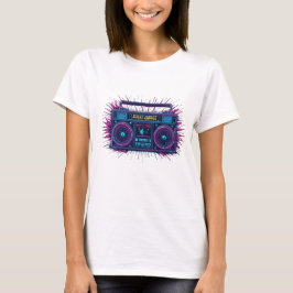Neonboombox Retrowave-Design T-Shirt