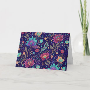 Neonbotanische Fantasie Karte