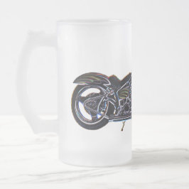 Neonc$v-doppelmotorrad-Bier-Tasse Mattglas Bierglas
