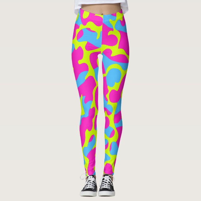 NeonCamouflage-Leggings Leggings (Vorderseite)