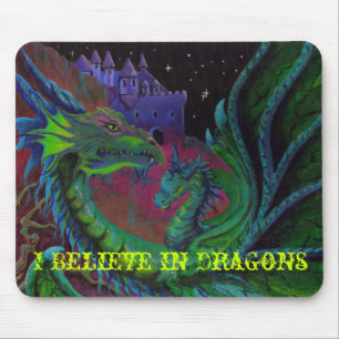 NEONdrache, 1, das ich an Drachen glaube Mousepad