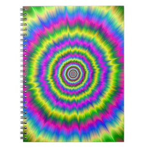 Neonexplosion bei Notebooks Notizblock