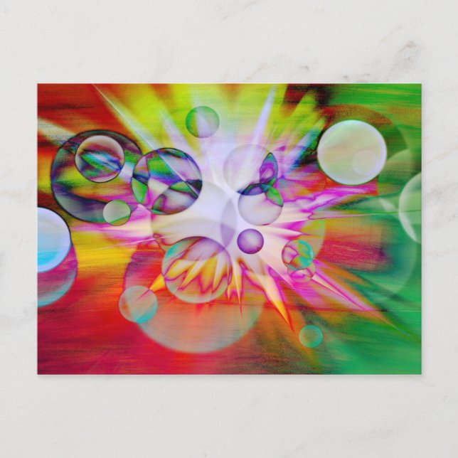 Neonexplosion Postkarte (Vorderseite)