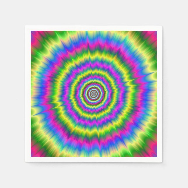 Neonexplosion von Neapel Serviette (Vorderseite)