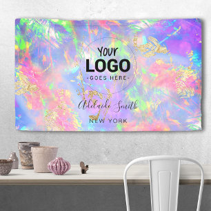 Neonfarben-Edelstein Banner