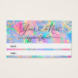 Neonfarben Opal Terminkarte