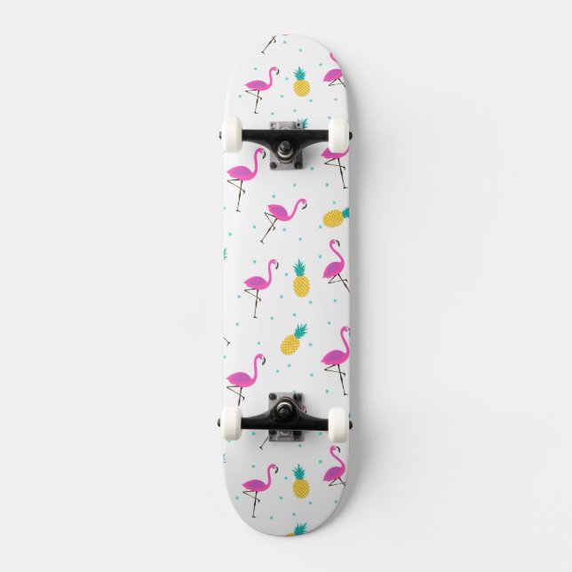 Neonflamingos 2 skateboard (Vorderseite)