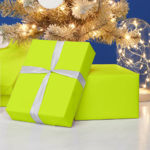 Neongelb-grüne Blumenzunge Geschenkpapier