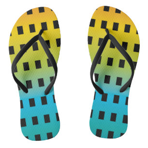 Neonglühen in den dunklen bunten Leuchtstoff2 Flip Flops