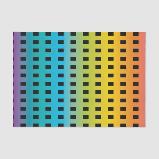 Neonglühen in den dunklen bunten Leuchtstoff2 Seidenpapier (Vorderseite)