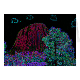 Neonglühen-Teufel-Turm