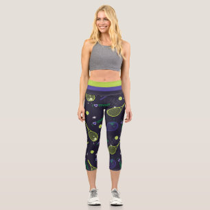 💚 Neongreen I Liebe Tennis Capri Leggings