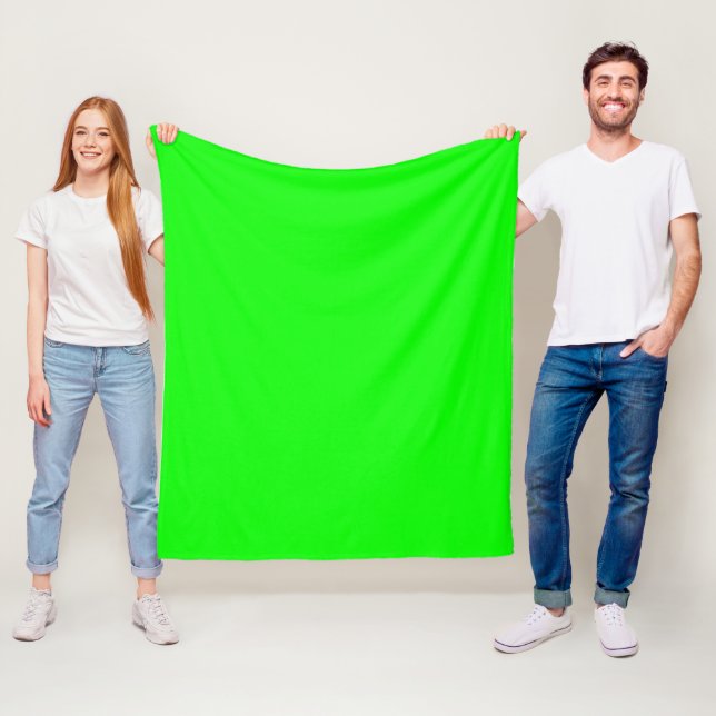 Neongrün Fleecedecke (Beispiel)