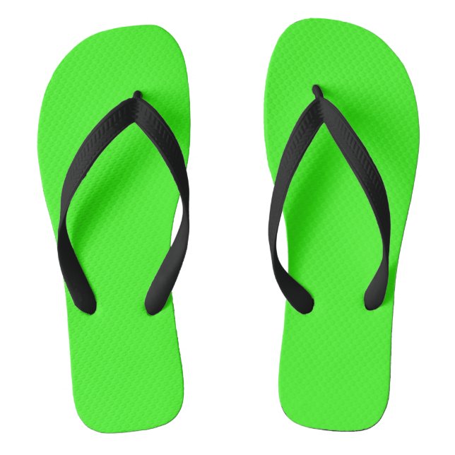 Neongrün Flip Flops (Fußbett)