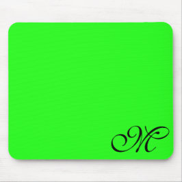 Neongrün oder Farbe auswählen Mousepad