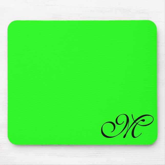 Neongrün oder Farbe auswählen Mousepad (Vorne)